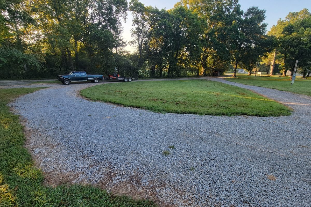 An open level gravel site ready for the next guest