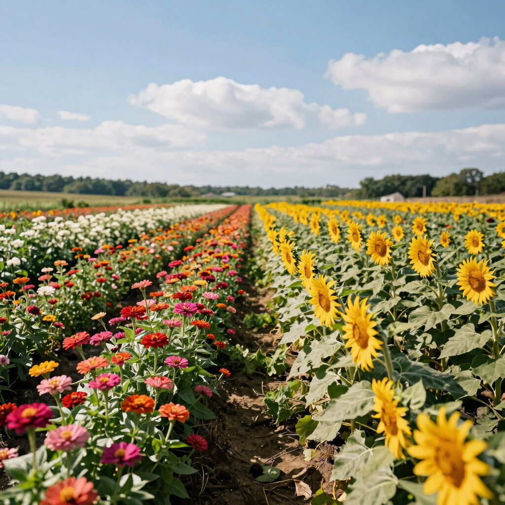 Lorenzen Flower Farm near Gryptid RV Park