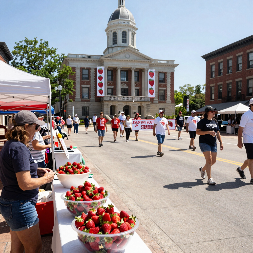 Tennessee Strawberry Festival near Gryptid RV Park